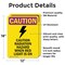 Signmission Radiation & Laser Sign, 18 in H x 12 in W, Vinyl Decal, Rectangle OS-2PACK-CR-D-1218-V-10262 - alternate 3